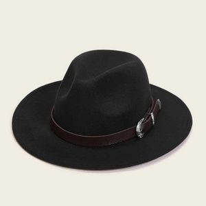Buckle Belt Fedora Hat